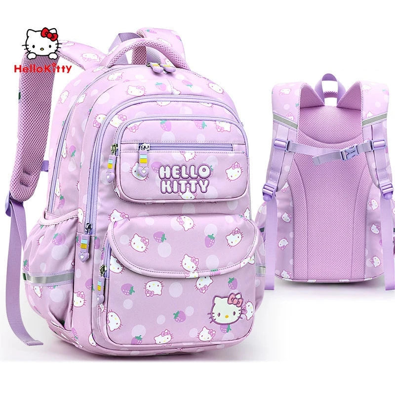 Hello kitty Schoolbag | Cartoon Strawberry | Waterproof | Anti Lost Backpack