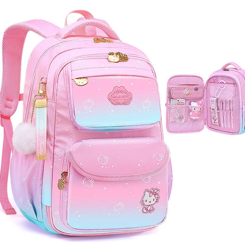 Hello kitty Schoolbag | Cartoon Strawberry | Waterproof | Anti Lost Backpack