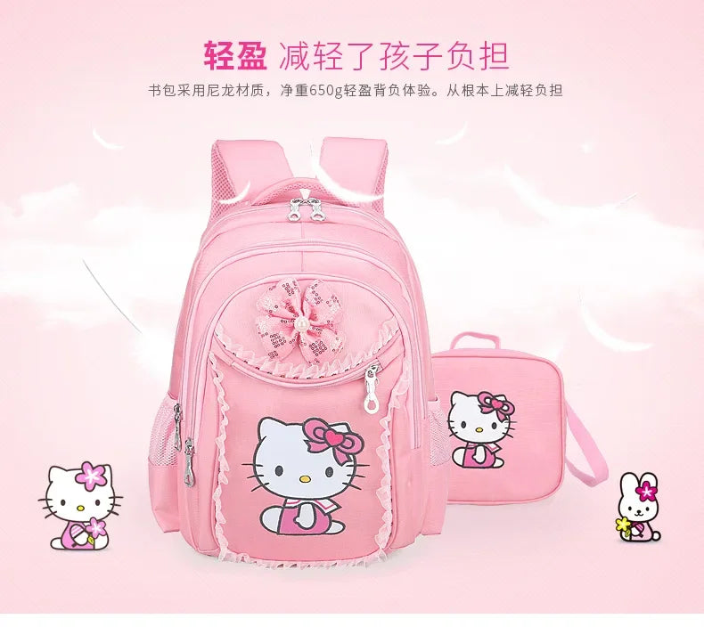 Hello Kitty girls' school bag | Waterproof |Burden Reduction |