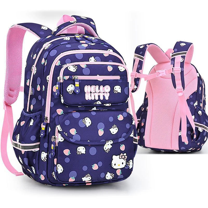 Hello kitty Schoolbag | Cartoon Strawberry | Waterproof | Anti Lost Backpack