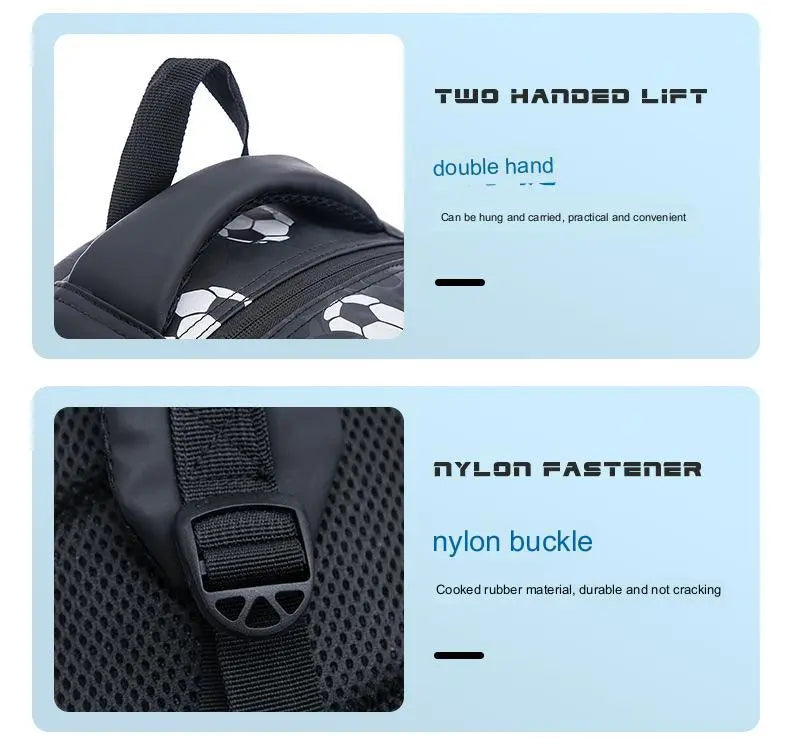 Football front backpack for School Boys | Great Design | Firm Posture - LittleCuckoo