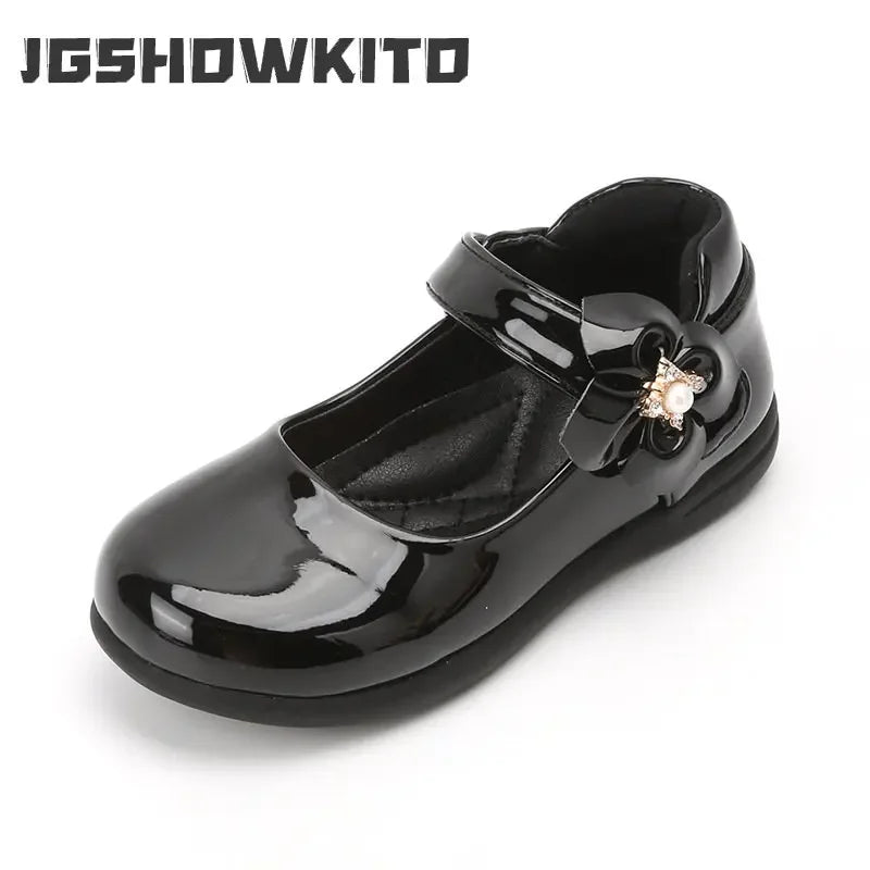 Girls Black Leather Shoes | British Style Party Shoes | Performance 2024-25 School Dress Shoes | LittleCuckoo Girls Black Leather Shoes | British Style Party Shoes | Performance 2024-25 School Dress Shoes | LittleCuckoo
