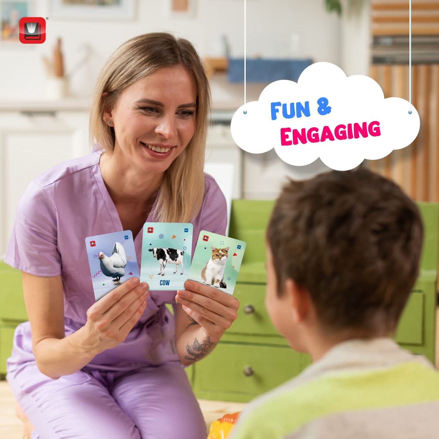 HoloKitab 3D Set of 17 FlashCards | Farm Animals | Early Learners | KinderGarten - LittleCuckoo