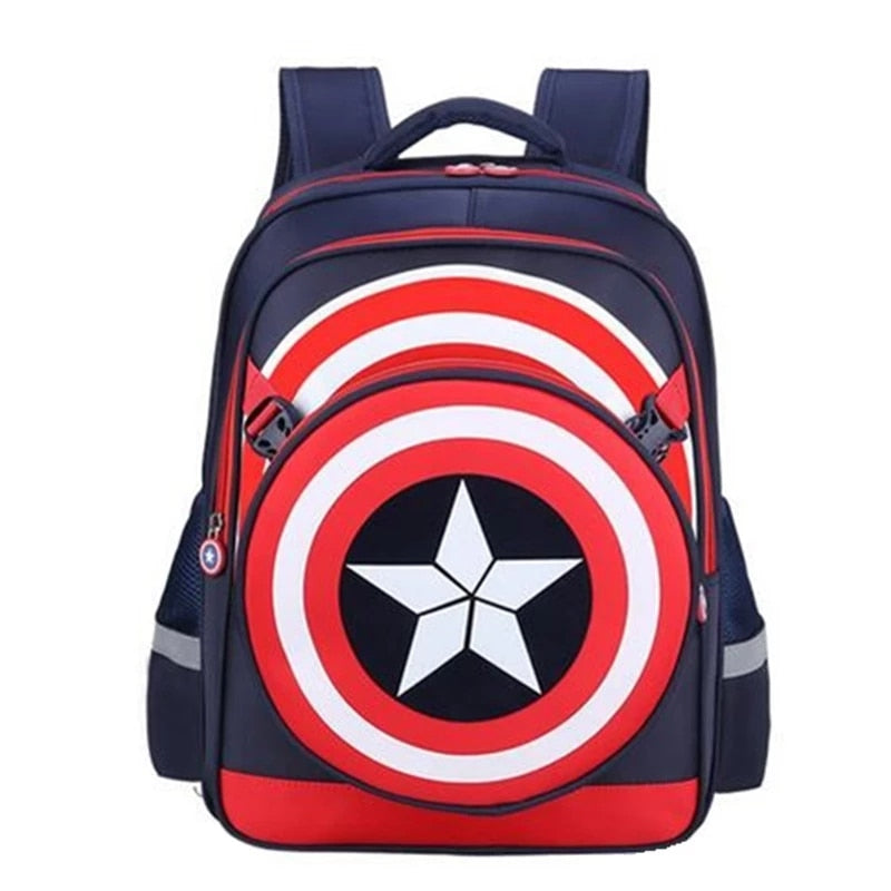 Royal Navy Blue - Captain America Schoolbags - LittleCuckoo