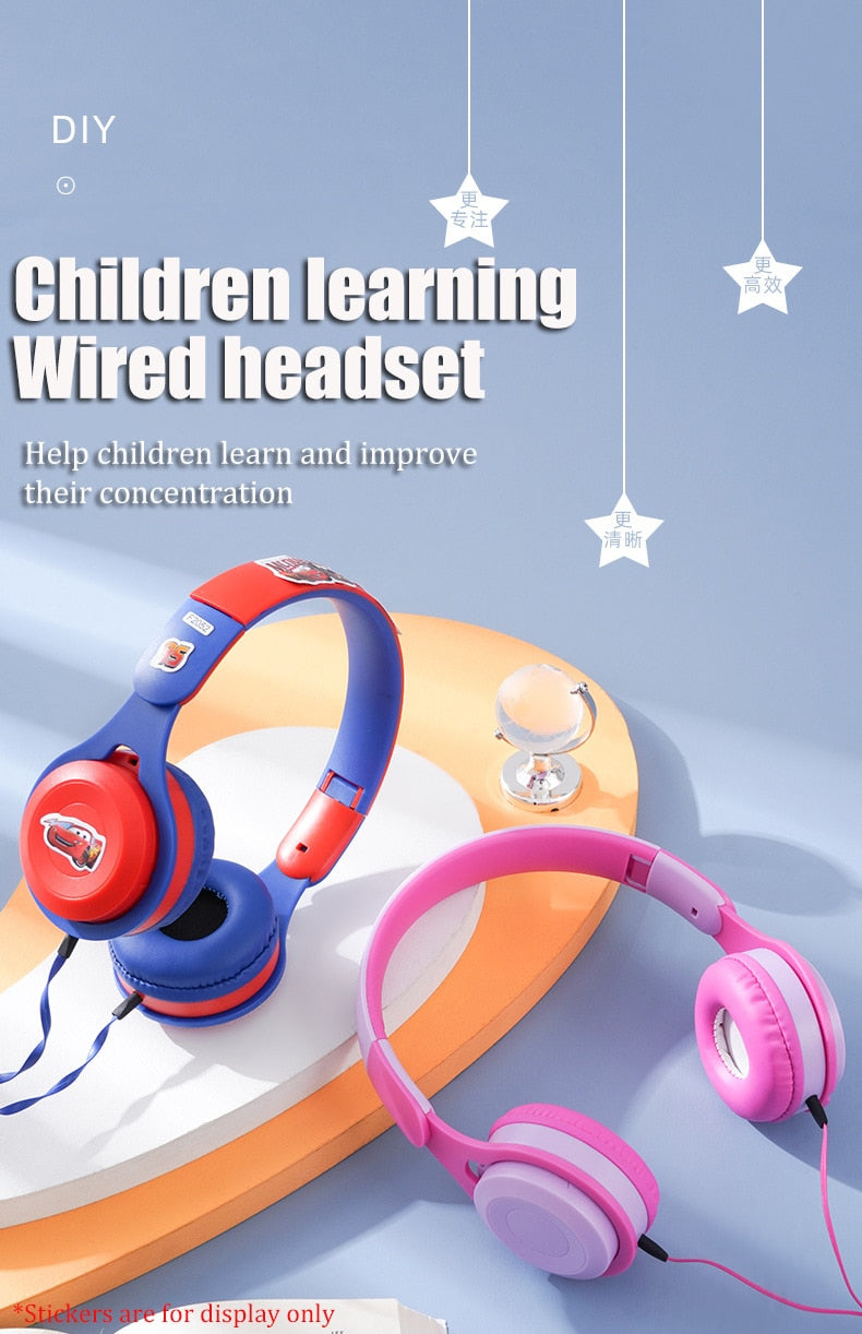 Foldable Wired Earphone for Children || 3.5mm Audio Stereo Jack || Headset with Mic - LittleCuckoo