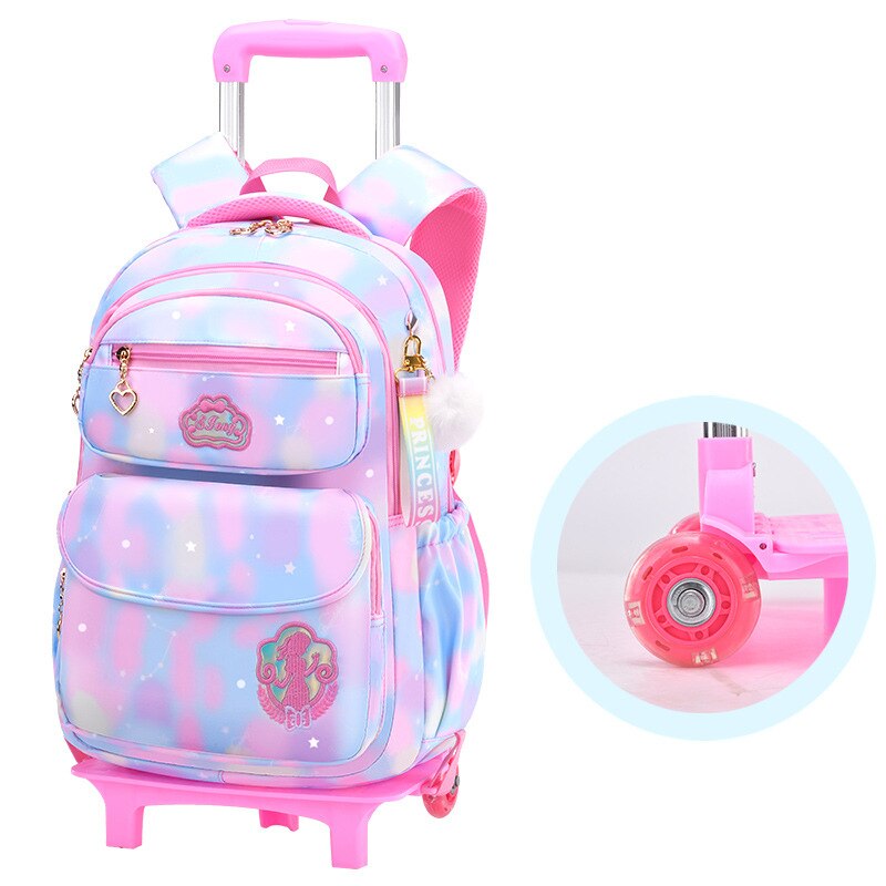 Adorable & Classy 6-Wheeled Trolley Bag | Camouflage-Luggage Patterned School Bags - LittleCuckoo