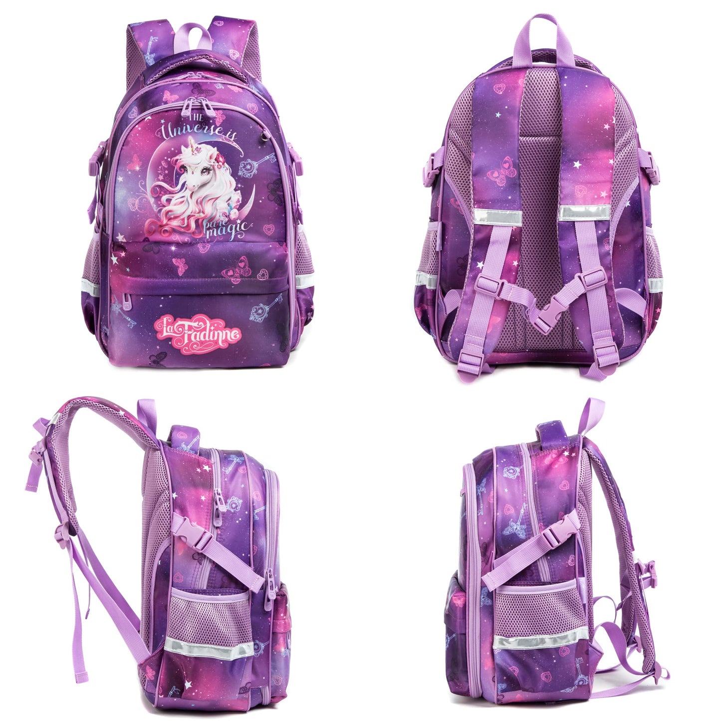 Curious & Trendy Purple 3-in-1 Bag Set | Chirpy Design | High Selling - LittleCuckoo