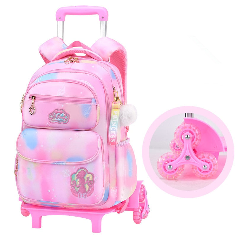 Adorable & Classy 6-Wheeled Trolley Bag | Camouflage-Luggage Patterned School Bags - LittleCuckoo