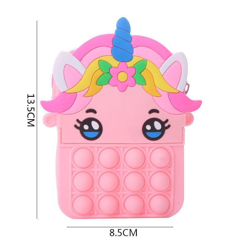 Push Bubble Fidget Bag || Crossbody Bag || Antistress Toys || Pouch for Kids - LittleCuckoo