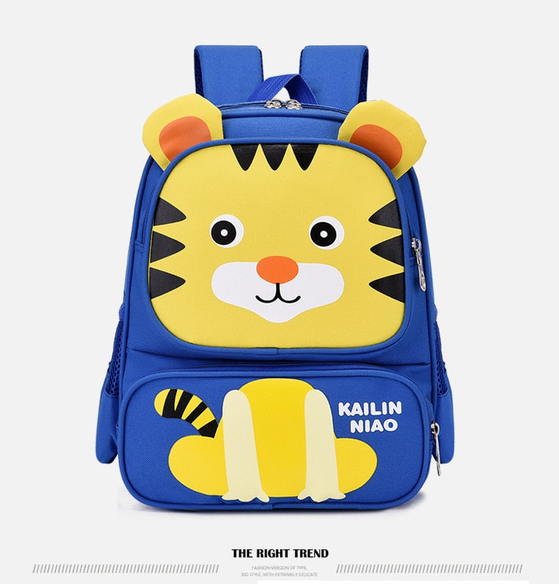 Lion Print Cartoon School BackPack for Small Kids - LittleCuckoo