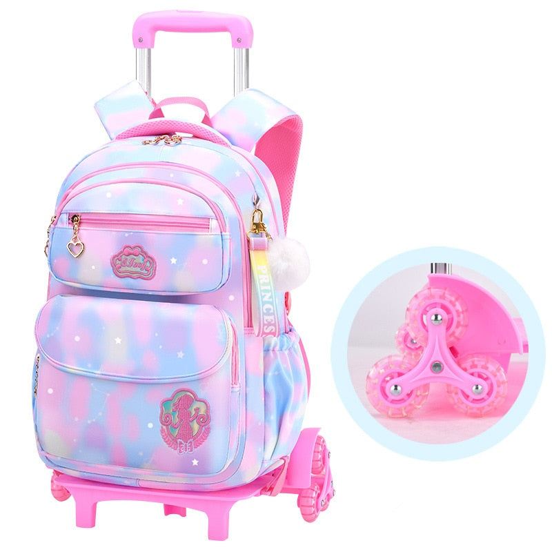 Adorable & Classy 6-Wheeled Trolley Bag | Camouflage-Luggage Patterned School Bags - LittleCuckoo