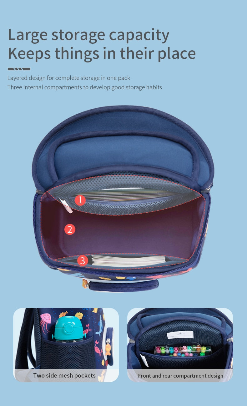 Kindergarten Schoolbag || Boys And Girls 3-7-Year Old || School Bag - LittleCuckoo