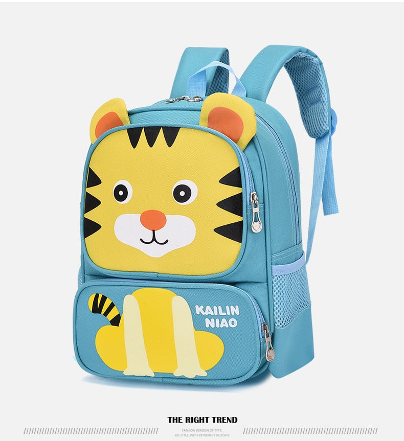 Lion Print Cartoon School BackPack for Small Kids - LittleCuckoo