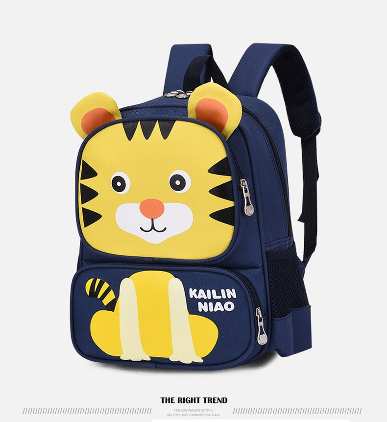 Lion Print Cartoon School BackPack for Small Kids - LittleCuckoo
