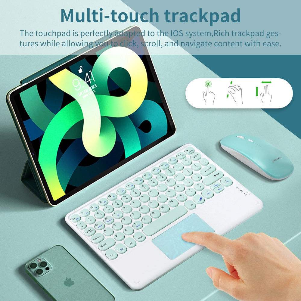 Keyboard and Mouse Combo | Wireless Bluetooth Keyboard Set - LittleCuckoo