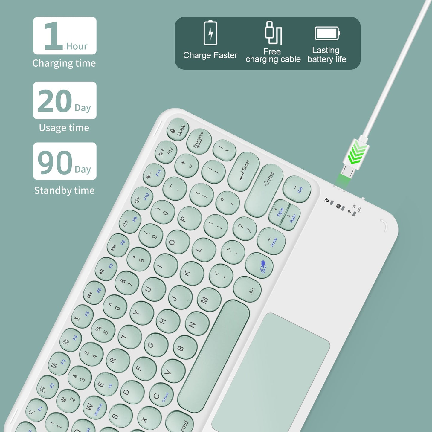 Keyboard and Mouse Combo | Wireless Bluetooth Keyboard Set - LittleCuckoo