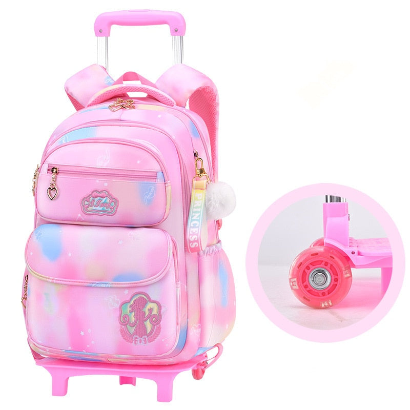 Adorable & Classy 6-Wheeled Trolley Bag | Camouflage-Luggage Patterned School Bags - LittleCuckoo