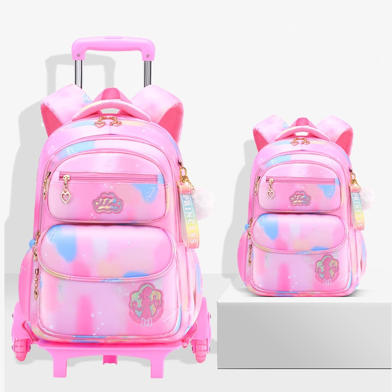 Adorable & Classy 6-Wheeled Trolley Bag | Camouflage-Luggage Patterned School Bags - LittleCuckoo