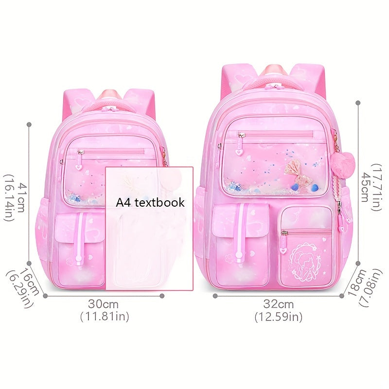 Large Capacity Cute Nylon College Backpack for School Kids | Stylish Bag | BackPack Style | Trendy