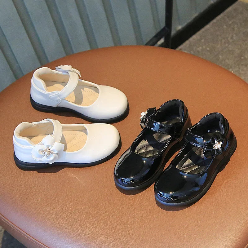 girls black dress shoes Girls Black Leather Shoes | British Style Party Shoes | Performance 2024-25 School Dress Shoes