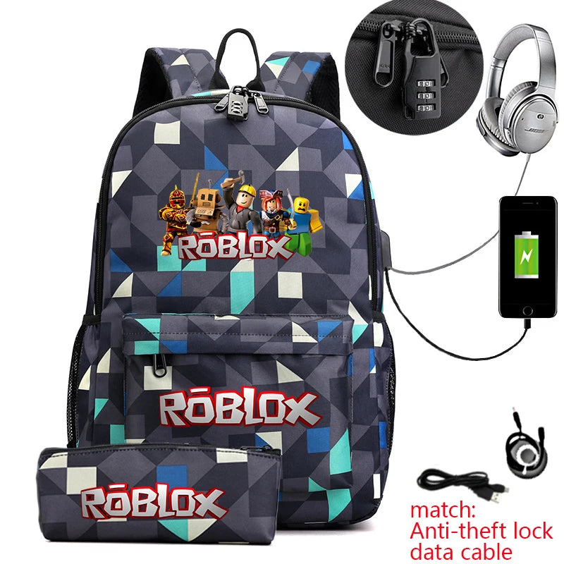Kids 2-Piece Anti-Theft Backpack Set