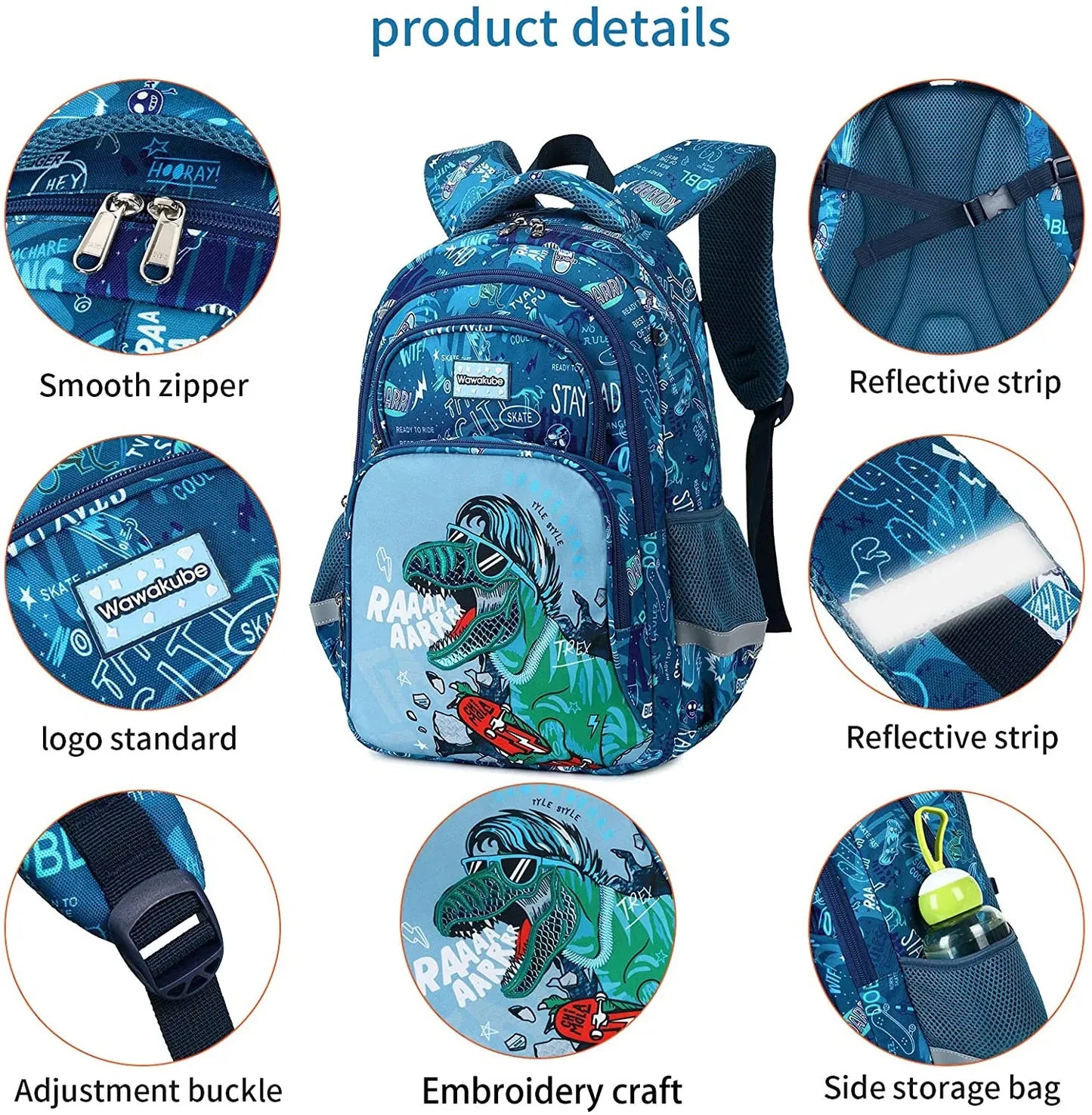 3-Piece Unicorn School Backpack Set