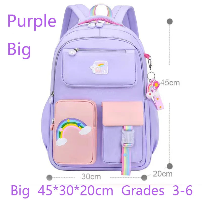 Cute Rainbow Girls Backpack