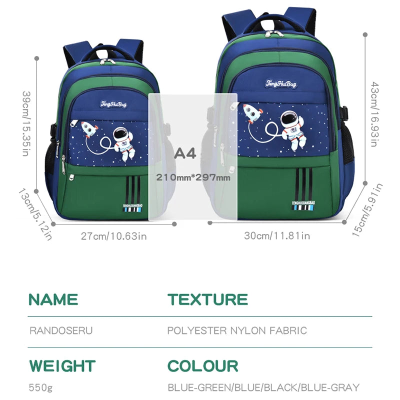 Astronaut School Backpack For Boys