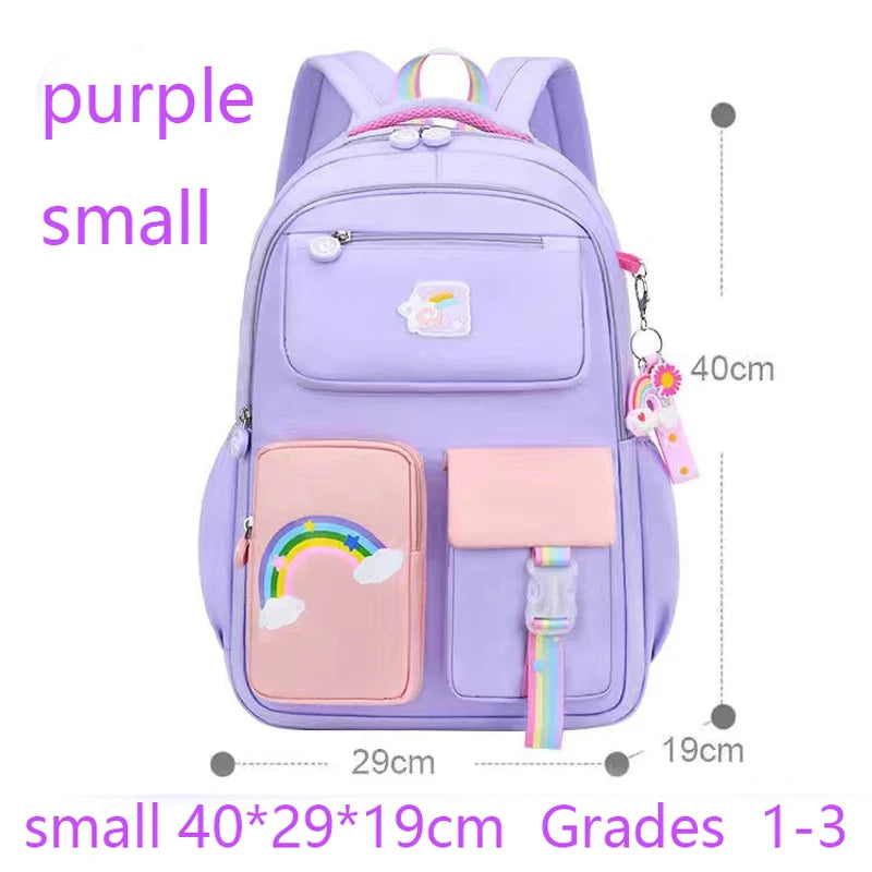 Cute Rainbow Girls Backpack