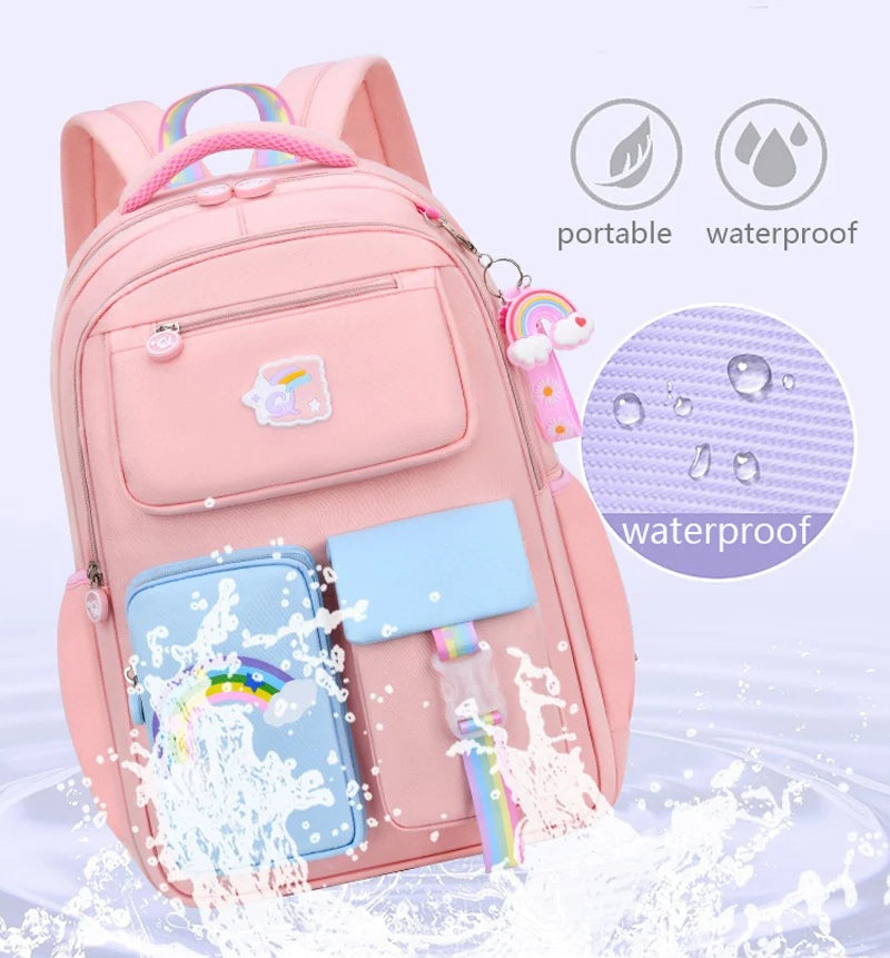 Cute Rainbow Girls Backpack