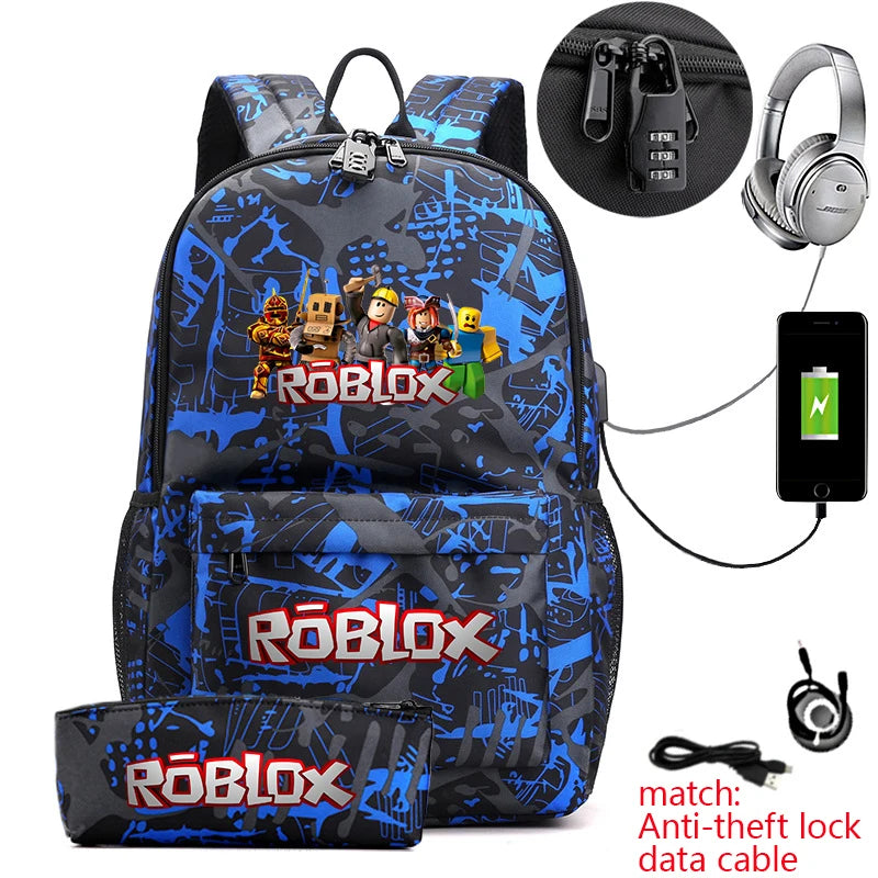 Kids 2-Piece Anti-Theft Backpack Set