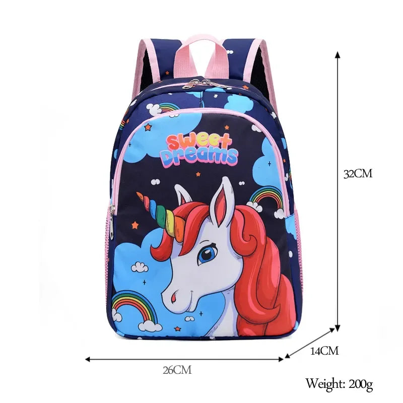 Cute Unicorn Girls' School Backpack
