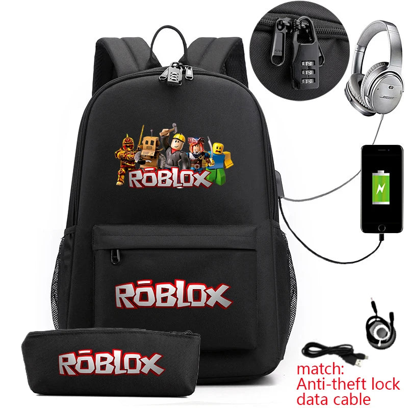 Kids 2-Piece Anti-Theft Backpack Set