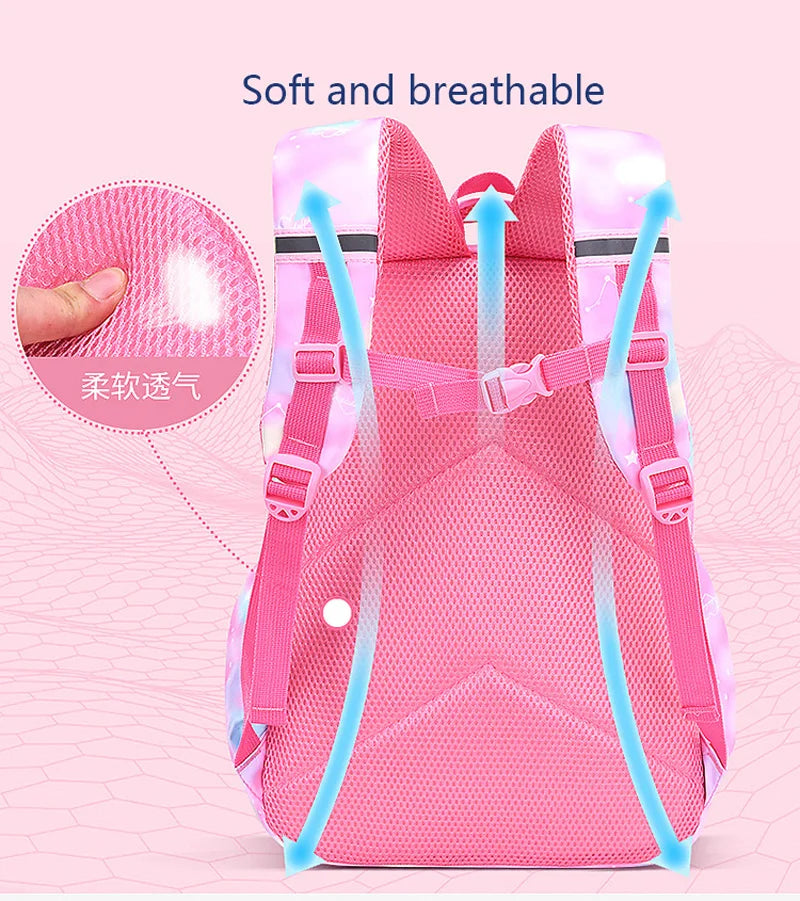 Kawaii Pink Girls School Backpack