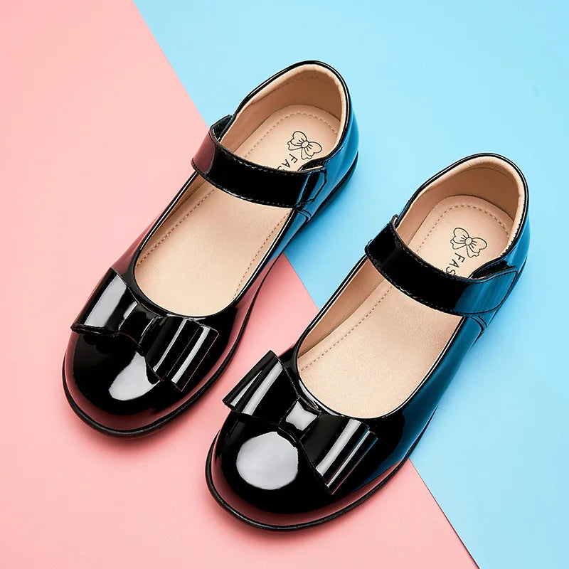 School Girls Leather Shoes | Dance Flats | School Performance Shoes