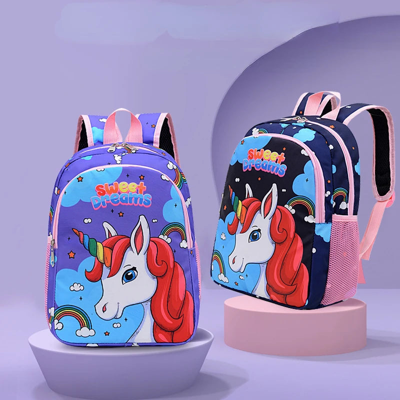 Cute Unicorn Girls' School Backpack