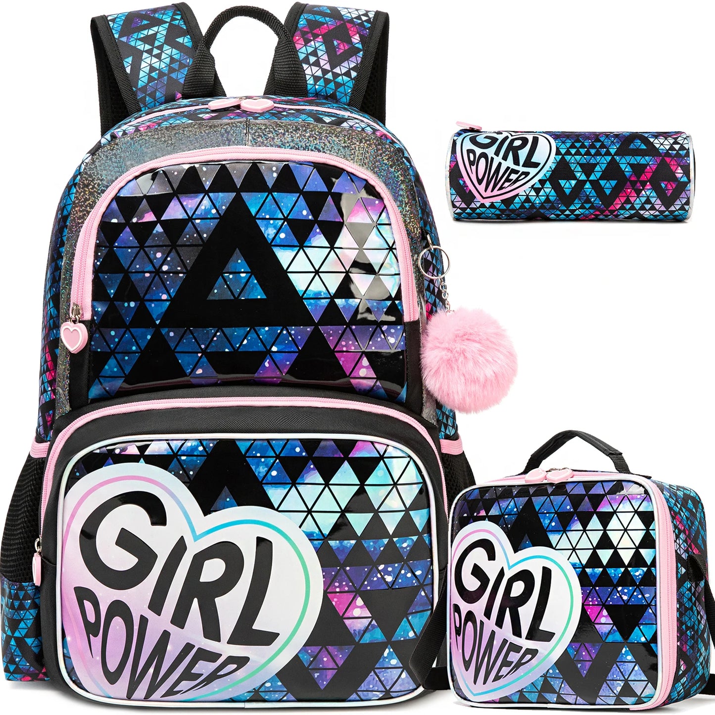 3-Piece School Backpack Set For Girls