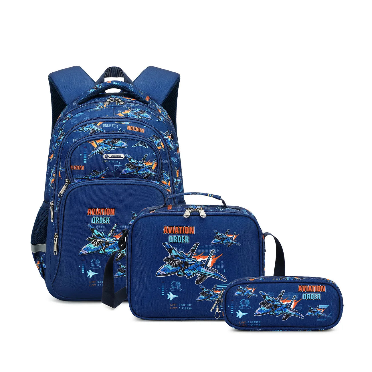 3-Piece Unicorn School Backpack Set