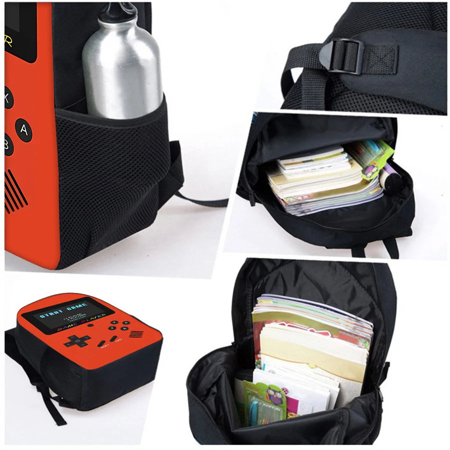 3-Piece Gaming Laptop Backpack Set For Boys