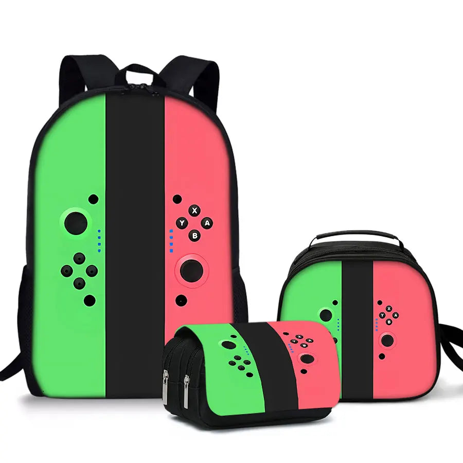 3-Piece Gaming Laptop Backpack Set For Boys