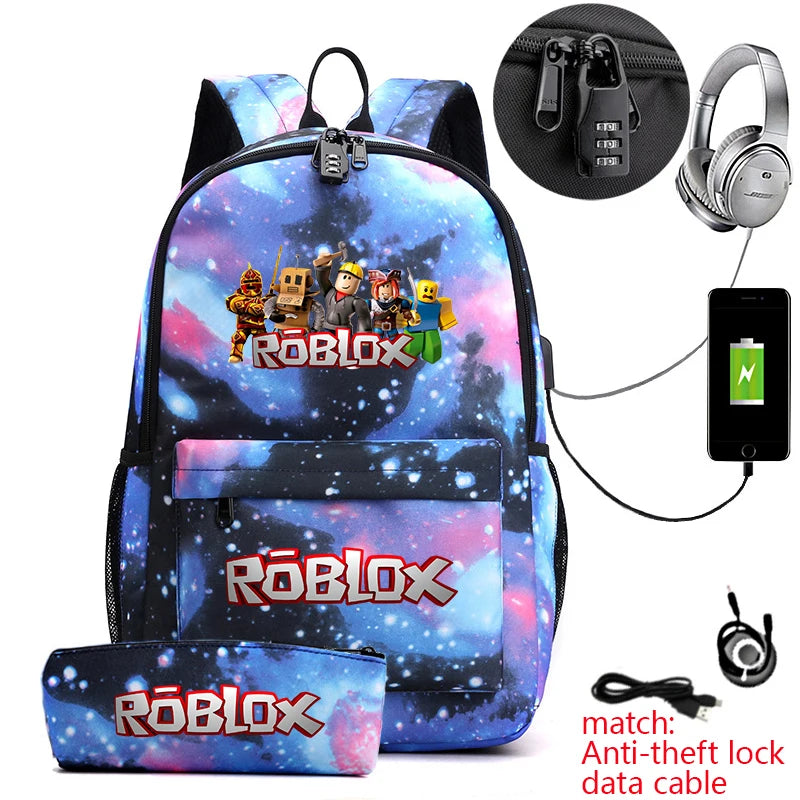 Kids 2-Piece Anti-Theft Backpack Set