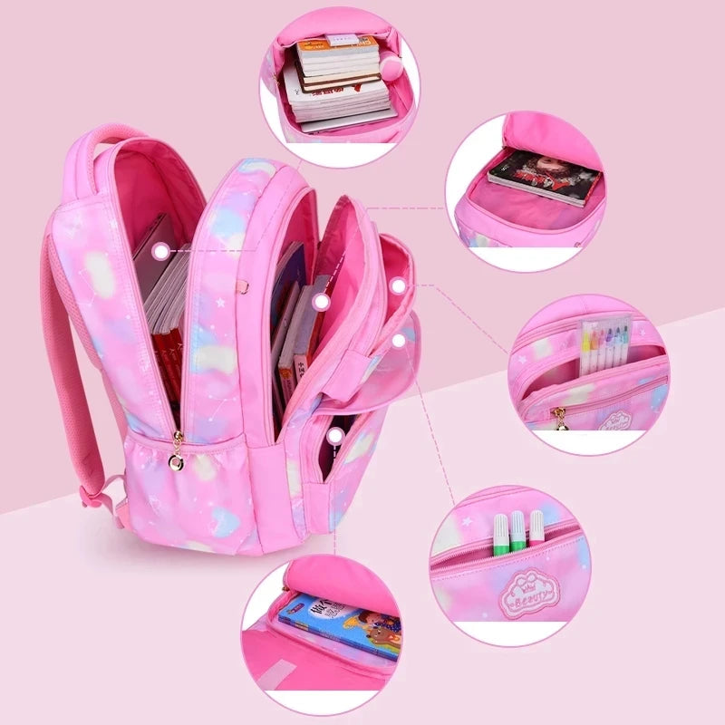 Kawaii Pink Girls School Backpack