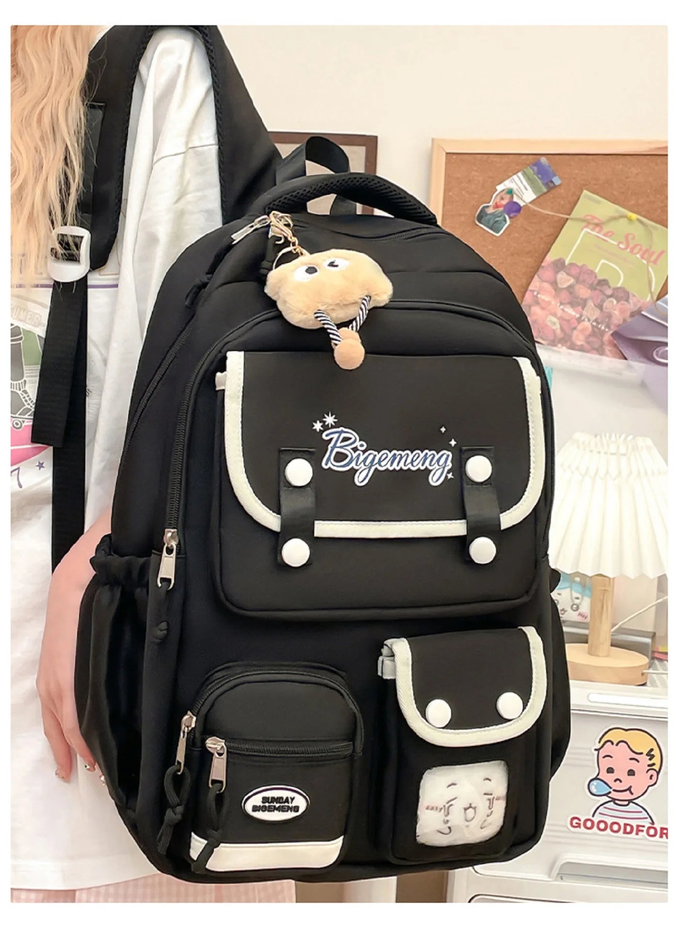 Simple Kawaii Student Bag