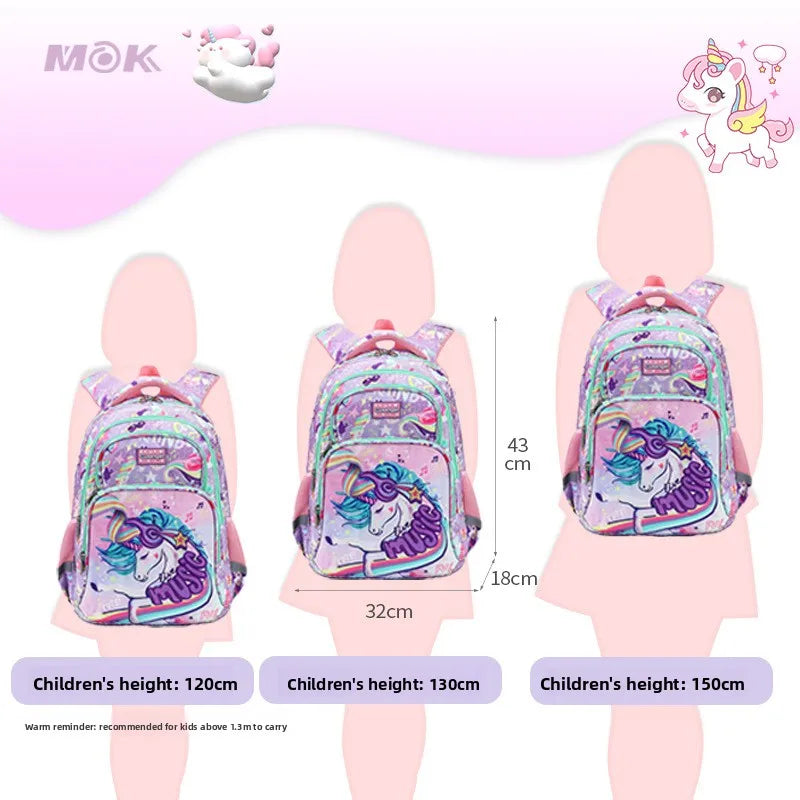 3-Piece Unicorn School Backpack Set