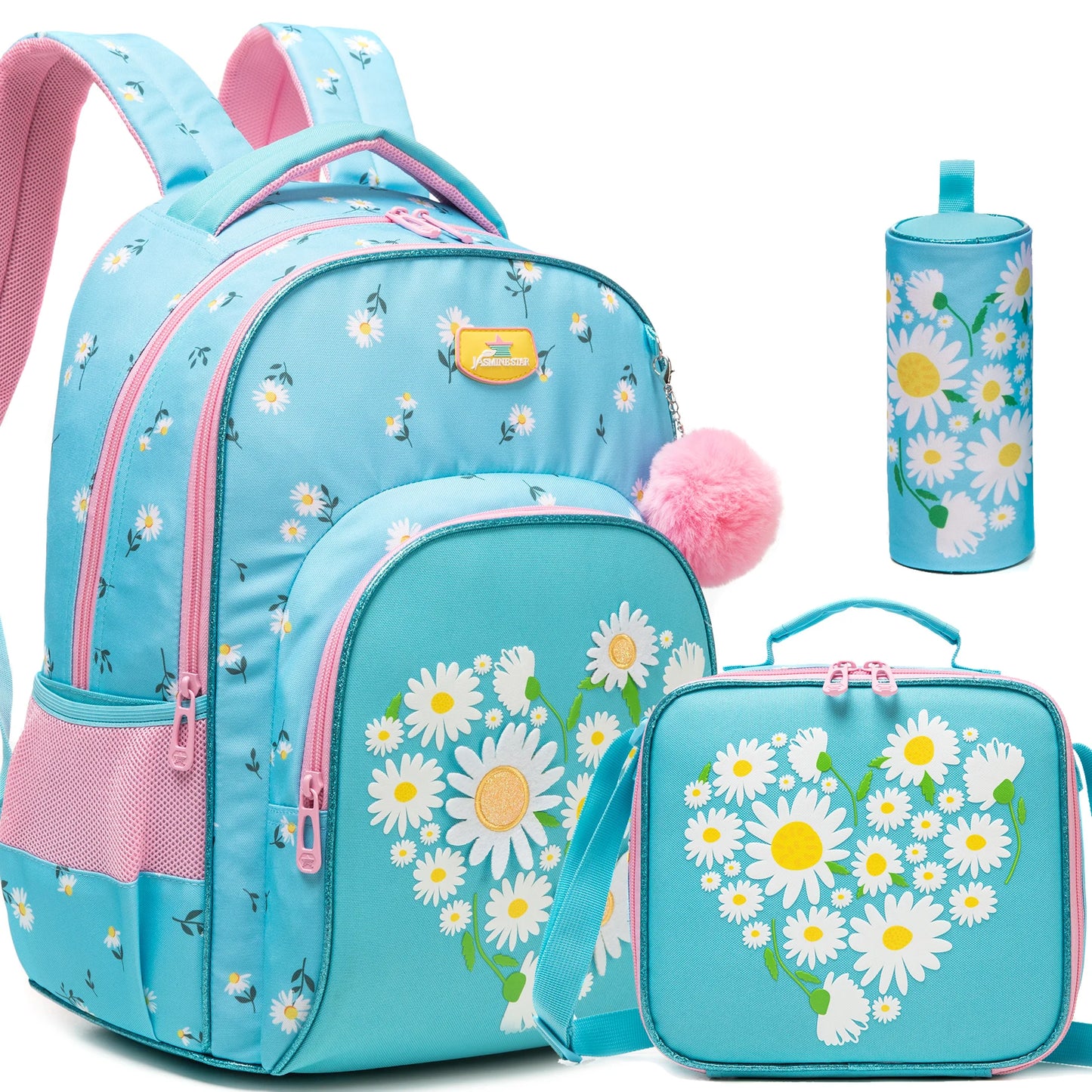 Flower Girls School Backpack Set