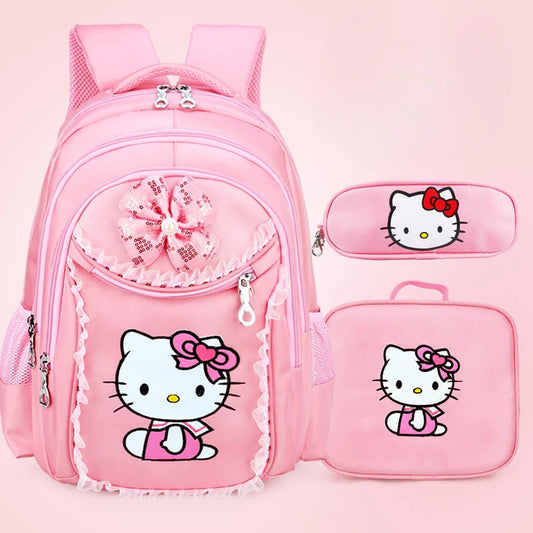 Hello Kitty girls' school bag | Waterproof |Burden Reduction |