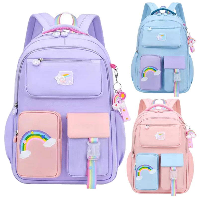 Cute Rainbow Girls Backpack