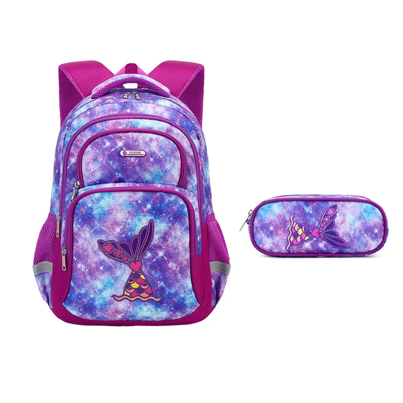 3-Piece Unicorn School Backpack Set