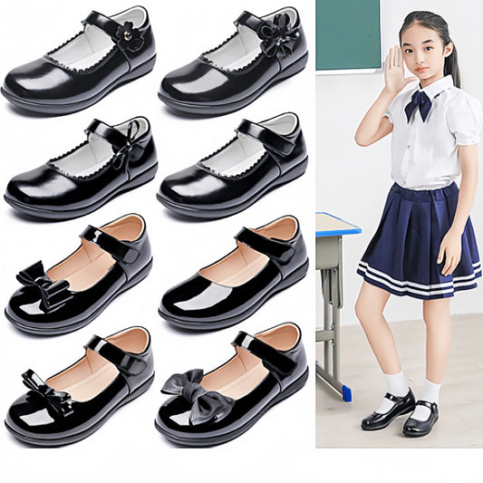 School Girls Leather Shoes | Dance Flats | School Performance Shoes