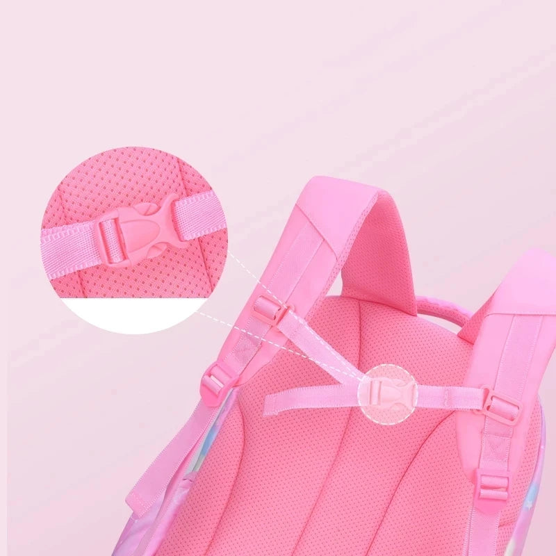 Kawaii Pink Girls School Backpack